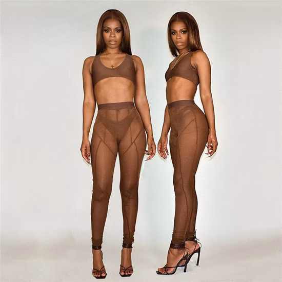 Pantaloni legging a matita da donna in pelle skinny tinta unita a vita alta